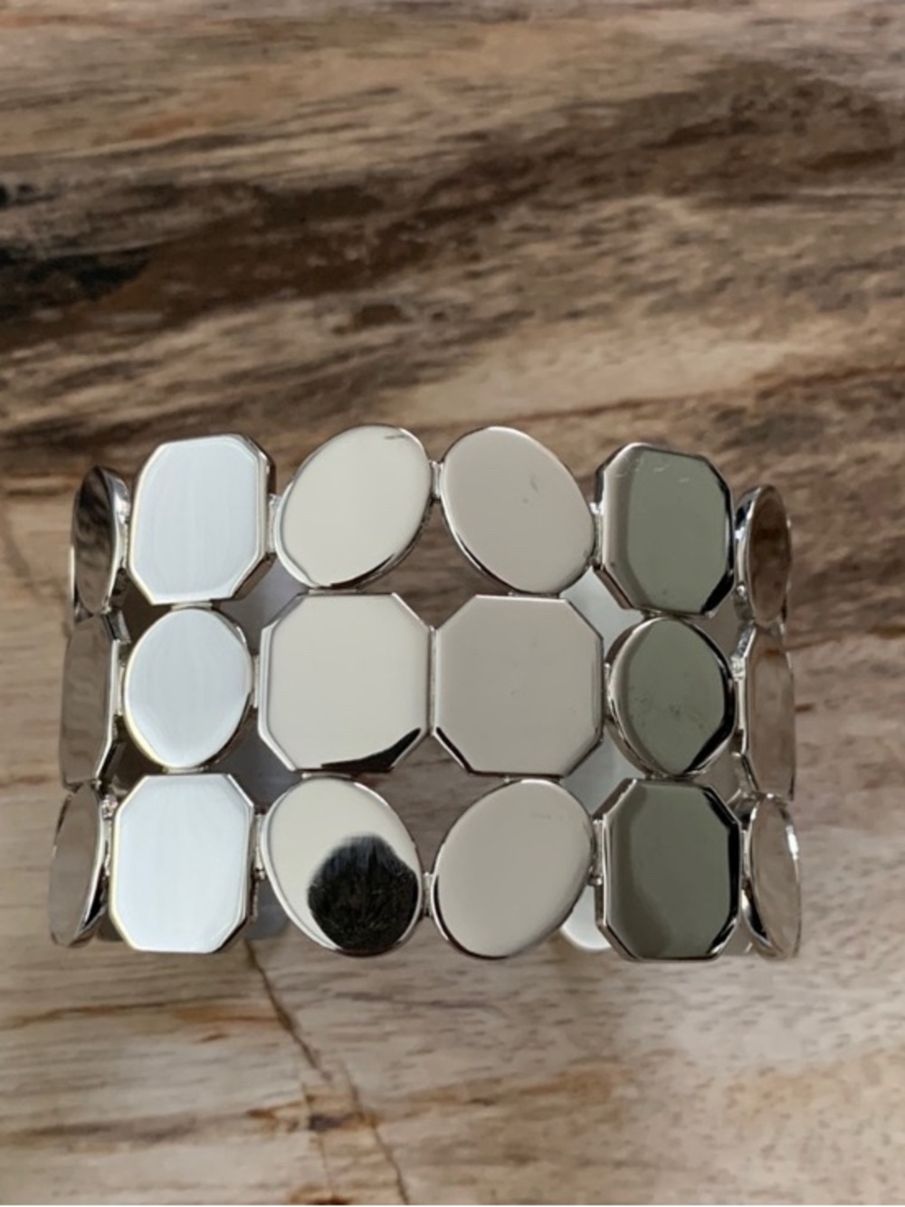 Stunning Dryberg/Kern Keira Geometrical Silver Cuff Bracelet - Picture 5 of 6